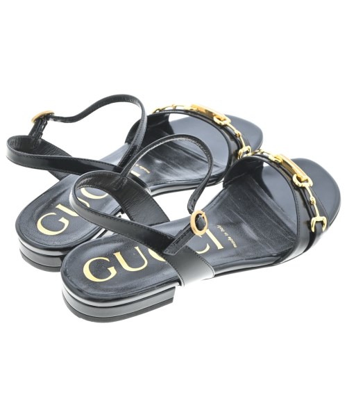 GUCCI（グッチ）サンダル 黒 サイズ:EU37(23.5cm位) レディース/2200690287080