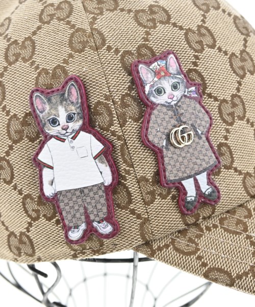 GUCCI（グッチ）キャップ ベージュ サイズ:56cm レディース/2200697824011