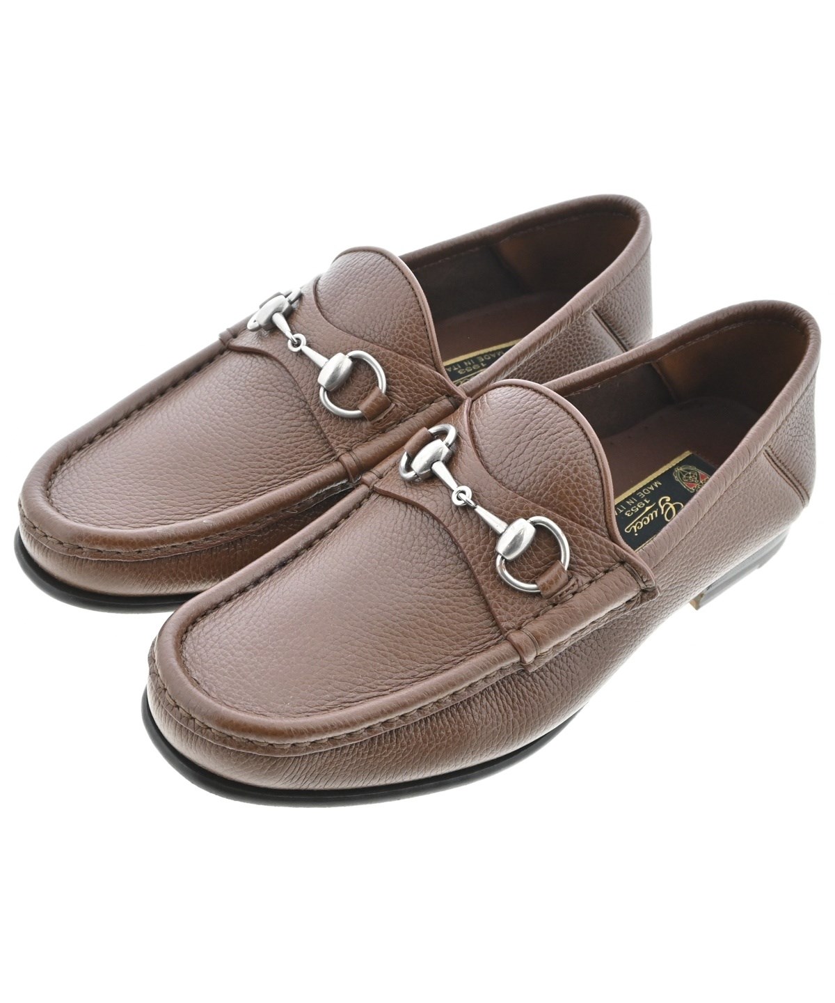 GUCCI ドレスシューズ サイズ42 イタリア製 GUCCI（グッチ）ビジネス・ドレスシューズ 茶 サイズ:6(25cm位) メンズ