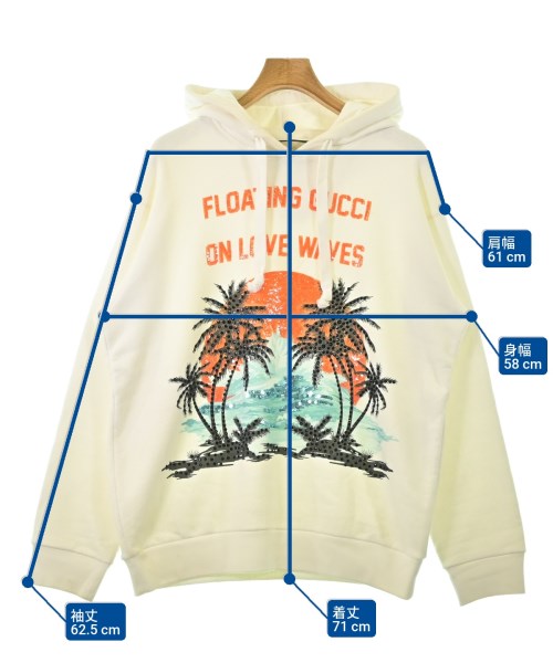 GUCCI（グッチ）パーカー 白 サイズ:S メンズ/2200698243163