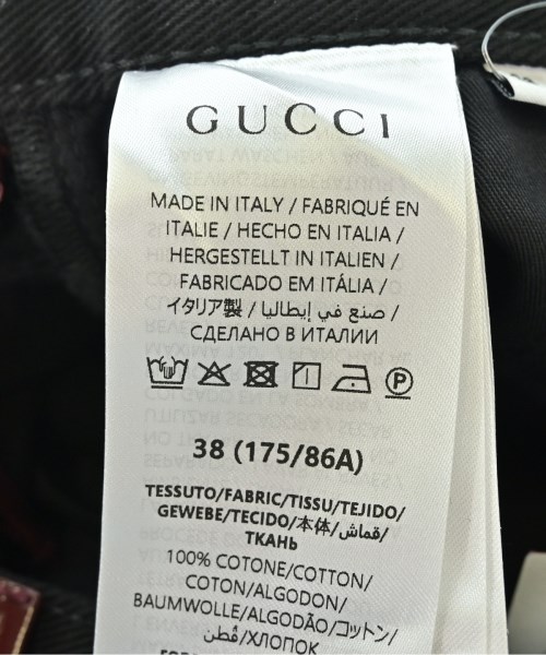 GUCCI（グッチ）デニムパンツ 黒 サイズ:38(L位) メンズ/2200698540057