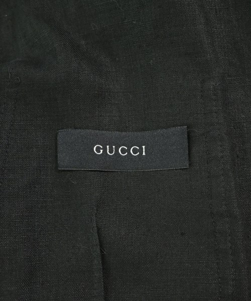 GUCCI（グッチ）テーラードジャケット 黒 サイズ:50(XL位) メンズ/2200698851030