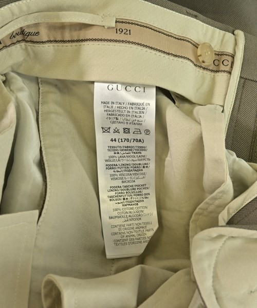 GUCCI（グッチ）クロップドパンツ 茶 サイズ:44(S位) メンズ/2200695536060