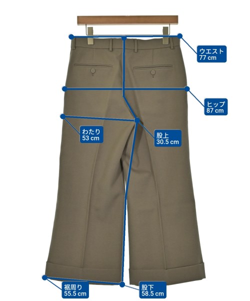 GUCCI（グッチ）クロップドパンツ 茶 サイズ:44(S位) メンズ/2200695536060