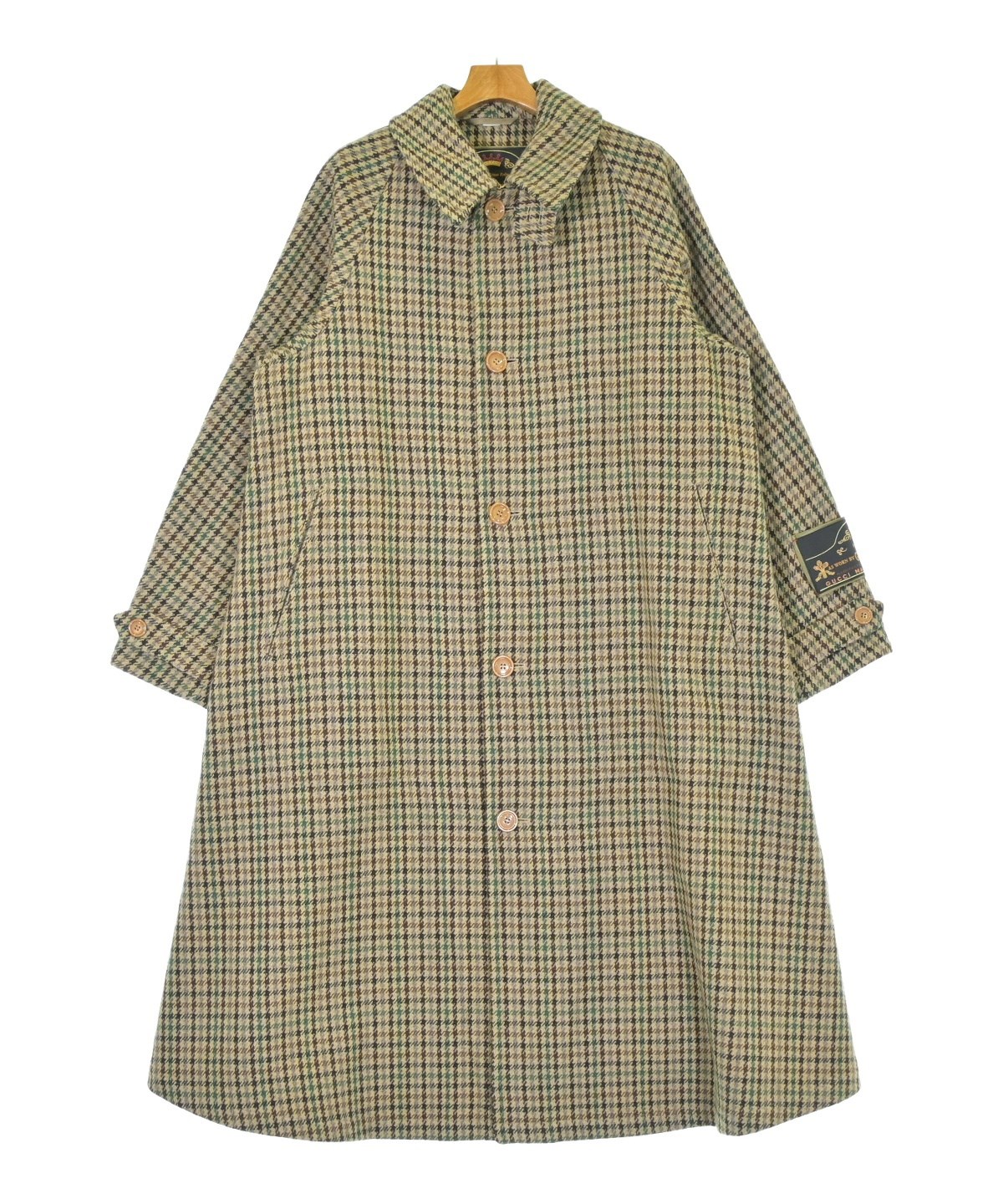 ■ 48240★年 GUCCI グッチ ステンカラーコート アルパカ混 * GUCCI（グッチ）ステンカラーコート ベージュ サイズ:48(L位) メンズ