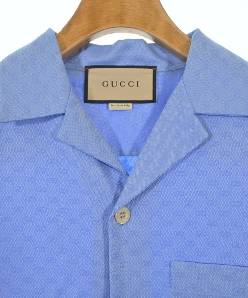 GUCCI（グッチ）カジュアルシャツ 青 サイズ:44(M位) メンズ/2200700716029
