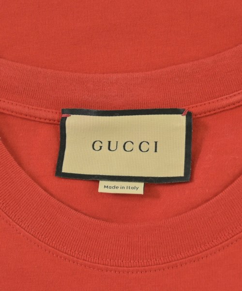 GUCCI（グッチ）Tシャツ・カットソー 赤 サイズ:S メンズ/2200700716050