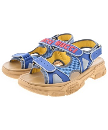 プ*o様 【未使用】GUCCI サンダル メンズ　サイズ7 GUCCI（グッチ）サンダル 青 サイズ:12(30.5cm位) メンズ