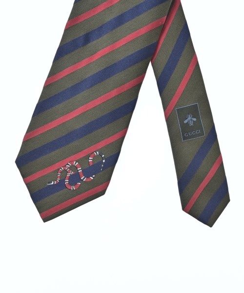 GUCCI（グッチ）ネクタイ カーキ サイズ:- メンズ/2200698260139