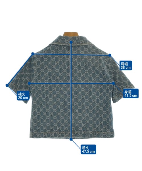GUCCI（グッチ）ジャケット 青 サイズ:36(XS位) レディース/2200653350011