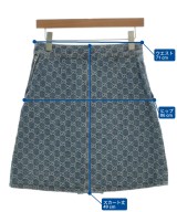 GUCCI（グッチ）ミニスカート 青 サイズ:36(XS位) レディース/2200653350028