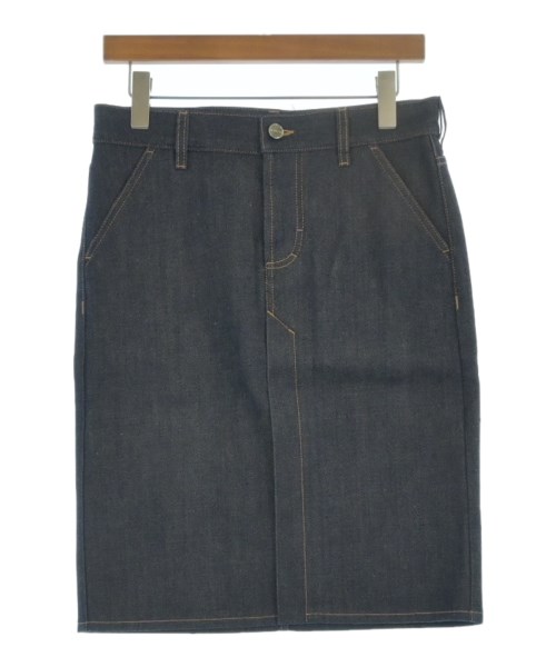 GUCCI(グッチ)ひざ丈スカート 紺 サイズ:36(XS位)/2200653350103