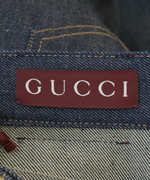 GUCCI（グッチ）ひざ丈スカート 紺 サイズ:36(XS位) レディース/2200653350103