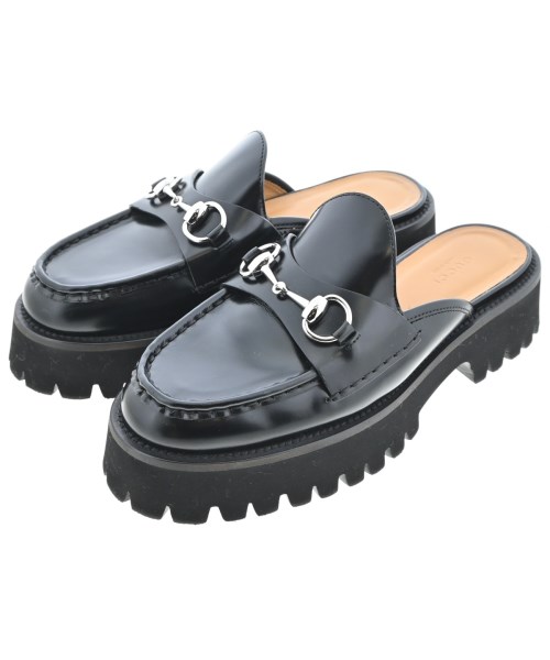 GUCCI(グッチ)サンダル 黒 サイズ:EU37(23.5cm位)/2200655413028