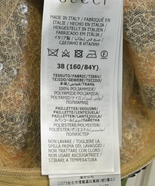 GUCCI（グッチ）ワンピース オレンジ サイズ:38(S位) レディース/2200655600053