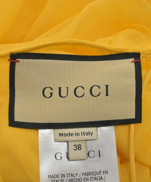 GUCCI（グッチ）ワンピース 黄 サイズ:38(S位) レディース/2200655600077
