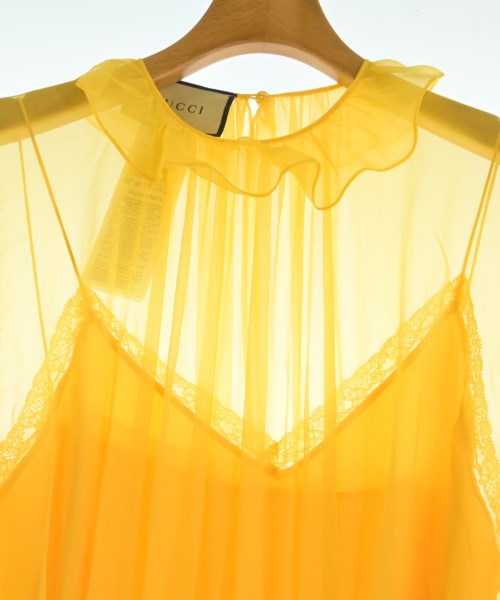 GUCCI（グッチ）ワンピース 黄 サイズ:38(S位) レディース/2200655600077