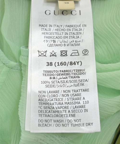 GUCCI（グッチ）ワンピース 緑 サイズ:38(S位) レディース/2200655600084
