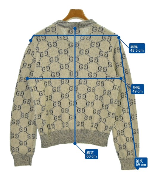 GUCCI（グッチ）ニット・セーター 白 サイズ:S メンズ/2200655963042