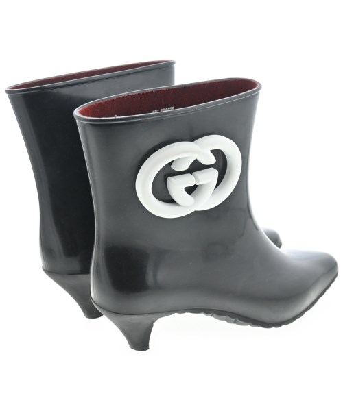 GUCCI（グッチ）ブーツ 黒 サイズ:EU38(24.5cm位) レディース/2200647012161