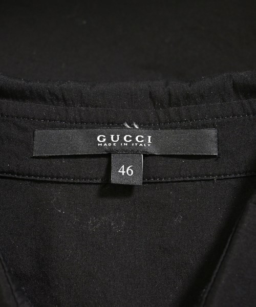 GUCCI（グッチ）カジュアルシャツ 黒 サイズ:46(M位) メンズ/2200657187088