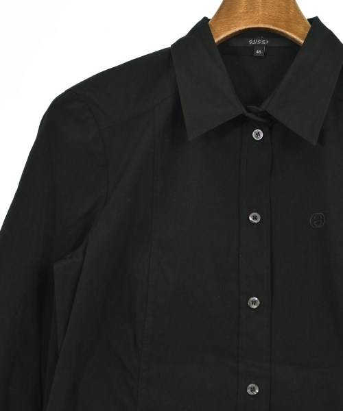 GUCCI（グッチ）カジュアルシャツ 黒 サイズ:46(M位) メンズ/2200657187088