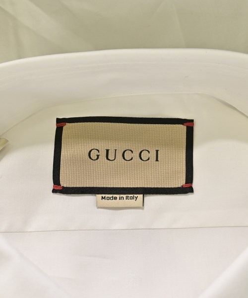 GUCCI（グッチ）ドレスシャツ 白 サイズ:46/18(M位) メンズ/2200649873050