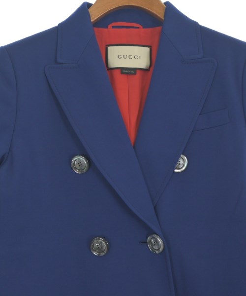 GUCCI（グッチ）テーラードジャケット 青 サイズ:38(S位) レディース/2200653962047