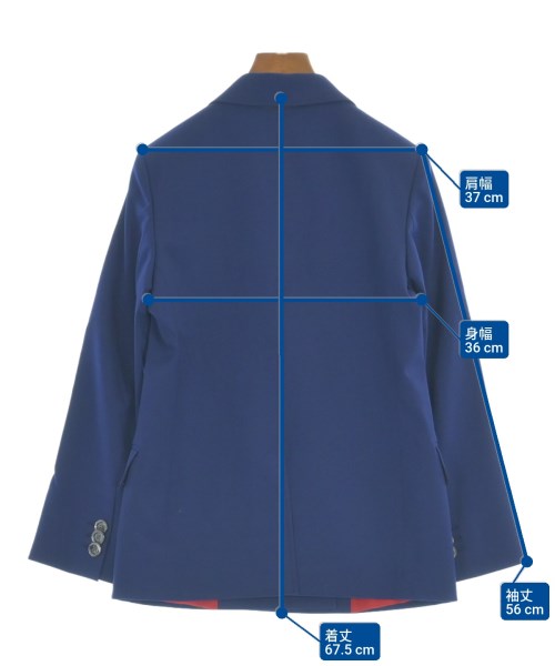 GUCCI（グッチ）テーラードジャケット 青 サイズ:38(S位) レディース/2200653962047