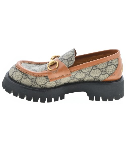 GUCCI（グッチ）ドレスシューズ/ローファー グレー サイズ:EU37 1/2(24cm位) レディース/2200657820077
