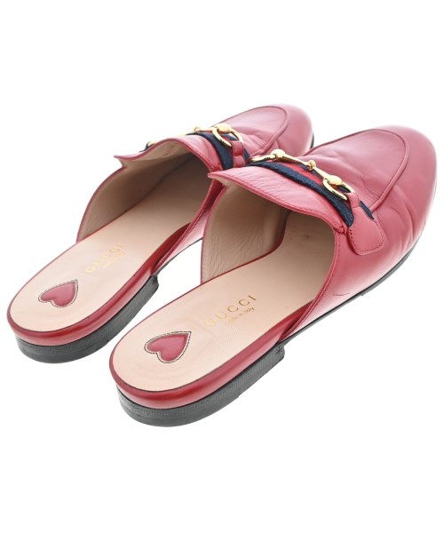 GUCCI（グッチ）サンダル 赤 サイズ:EU38(24.5cm位) レディース/2200657820091