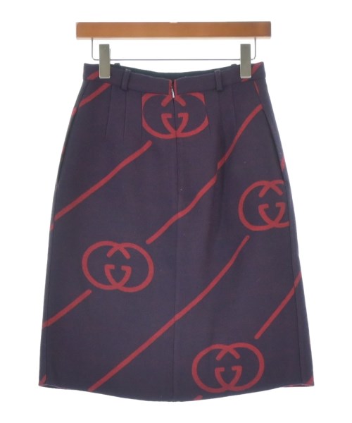 GUCCI（グッチ）ひざ丈スカート 紫 サイズ:38(S位) レディース/2200657894115