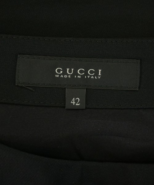 GUCCI（グッチ）ひざ丈スカート 黒 サイズ:42(M位) レディース/2200655143024