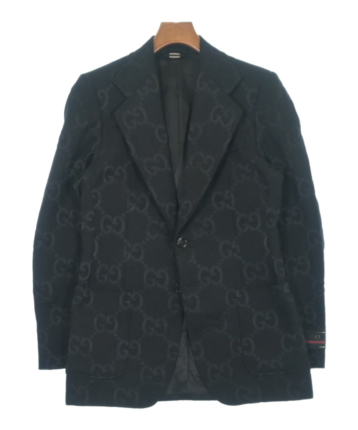 GUCCI テーラードジャケット ブラック 46サイズ　タグ付き　Lサイズ GUCCI（グッチ）テーラードジャケット 黒 サイズ:46(M位) メンズ