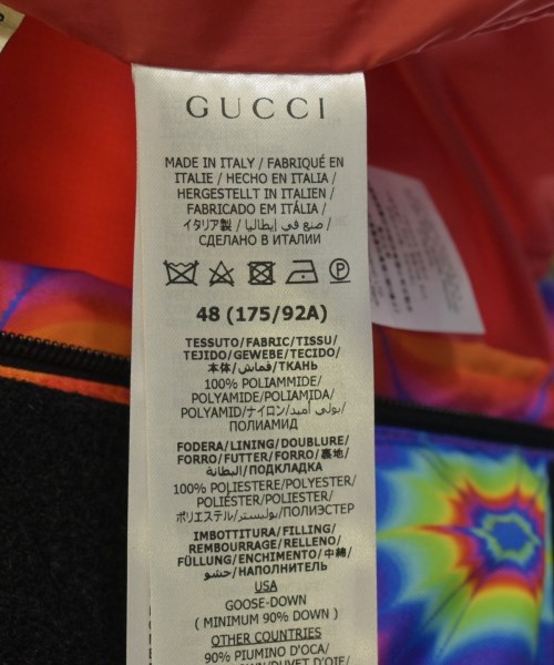 GUCCI（グッチ）ダウンジャケット/ダウンベスト オレンジ サイズ:48(L位) メンズ/2200661068014