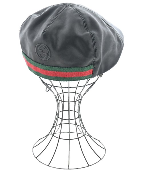 GUCCI（グッチ）ハンチング・ベレー帽 黒 サイズ:XL メンズ/2200662174073