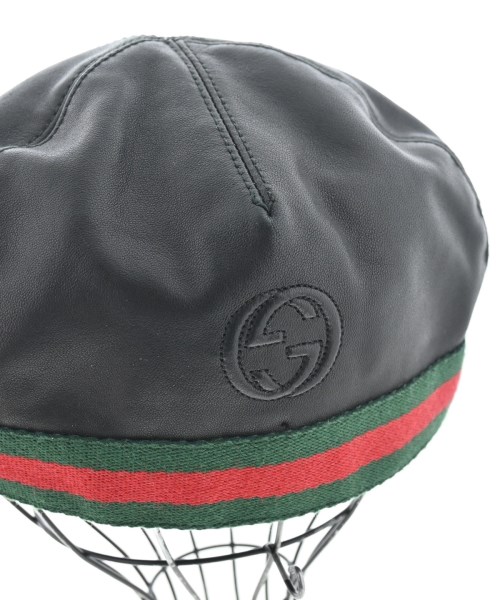 GUCCI（グッチ）ハンチング・ベレー帽 黒 サイズ:XL メンズ/2200662174073