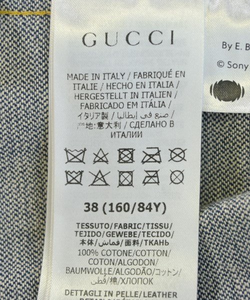 GUCCI（グッチ）デニムジャケット 紺 サイズ:38(S位) レディース/2200708483039