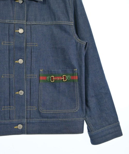 GUCCI（グッチ）デニムジャケット 紺 サイズ:38(S位) レディース/2200708483039
