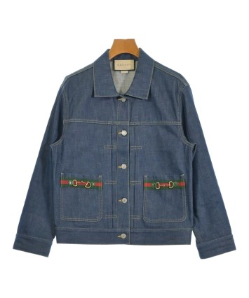 GUCCI（グッチ）デニムジャケット 紺 サイズ:38(S位) レディース