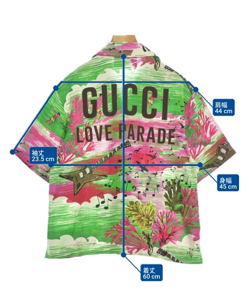 GUCCI（グッチ）カジュアルシャツ 緑 サイズ:36(XS位) レディース/2200708483152