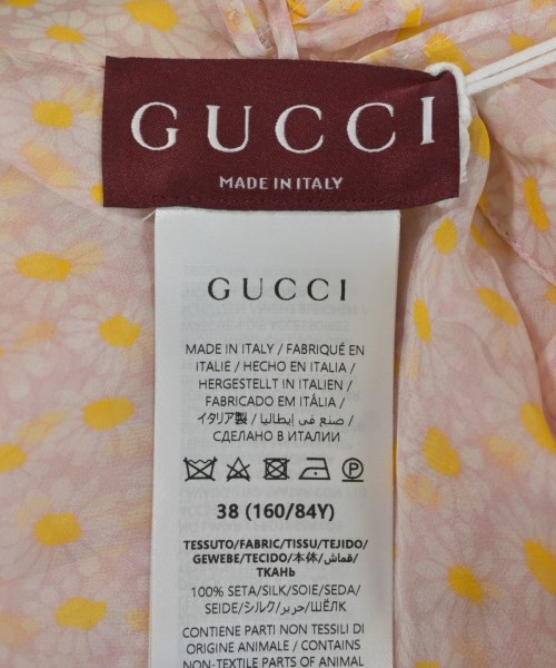 GUCCI（グッチ）ブラウス ピンク サイズ:38(S位) レディース/2200711613089