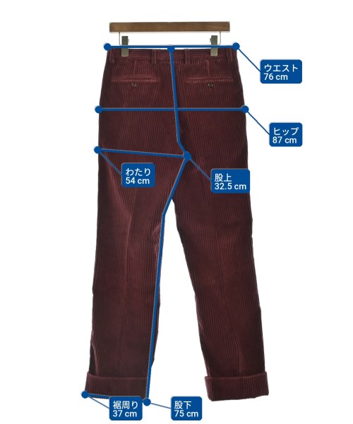 GUCCI（グッチ）スラックス 赤 サイズ:44(S位) メンズ/2200711613164