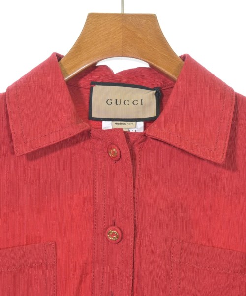GUCCI（グッチ）ブラウス 赤 サイズ:38(S位) レディース/2200713279023