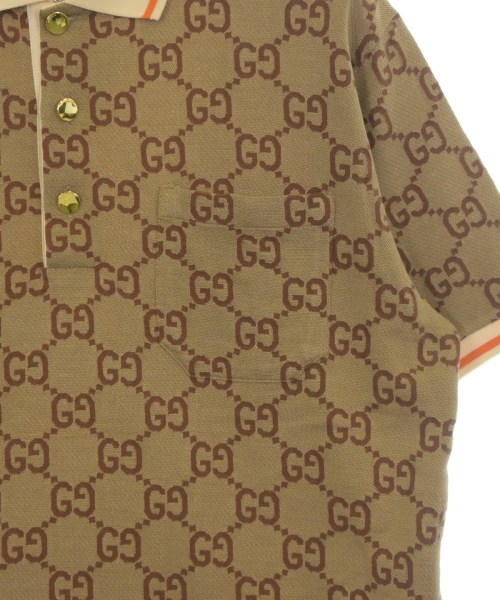 GUCCI（グッチ）ポロシャツ ベージュ サイズ:S メンズ/2200713890051