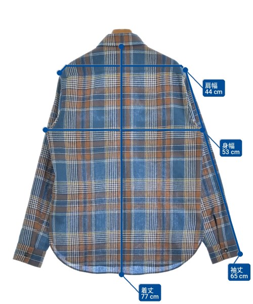 GUCCI（グッチ）カジュアルシャツ 青 サイズ:38(S位) メンズ/2200714640020