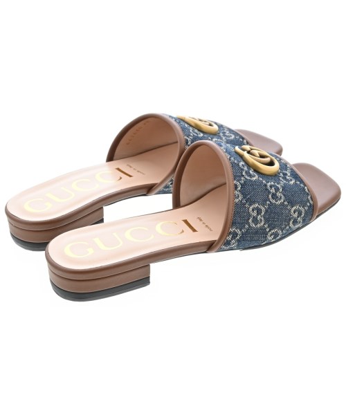 GUCCI（グッチ）サンダル 紺 サイズ:EU38(24.5cm位) レディース/2200715237137