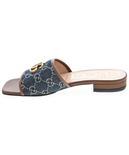 GUCCI（グッチ）サンダル 紺 サイズ:EU38(24.5cm位) レディース/2200715237137