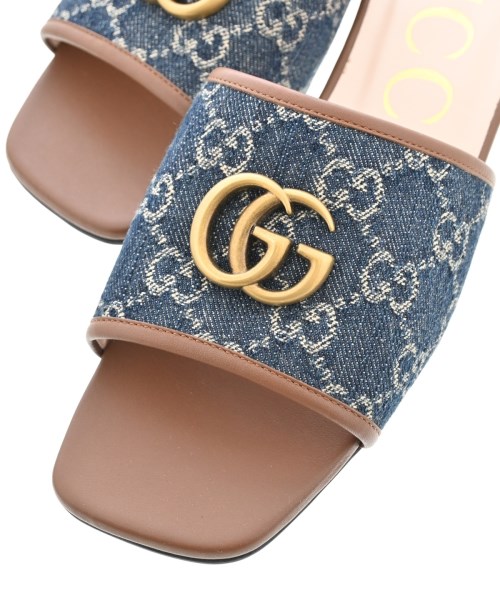 GUCCI（グッチ）サンダル 紺 サイズ:EU38(24.5cm位) レディース/2200715237137