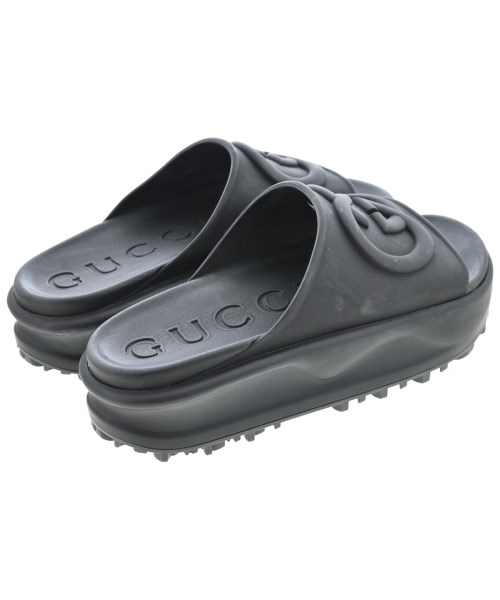 GUCCI（グッチ）サンダル 黒 サイズ:EU39(25.5cm位) レディース/2200715536100
